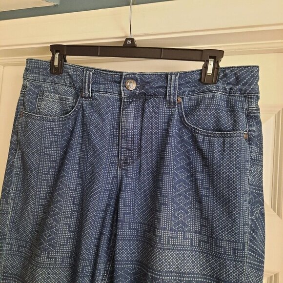 Seven7 Melissa McCarthy Jeans Womens 14W Pencil Skinny Aztec Southwest Boho‎ - Picture 2 of 14